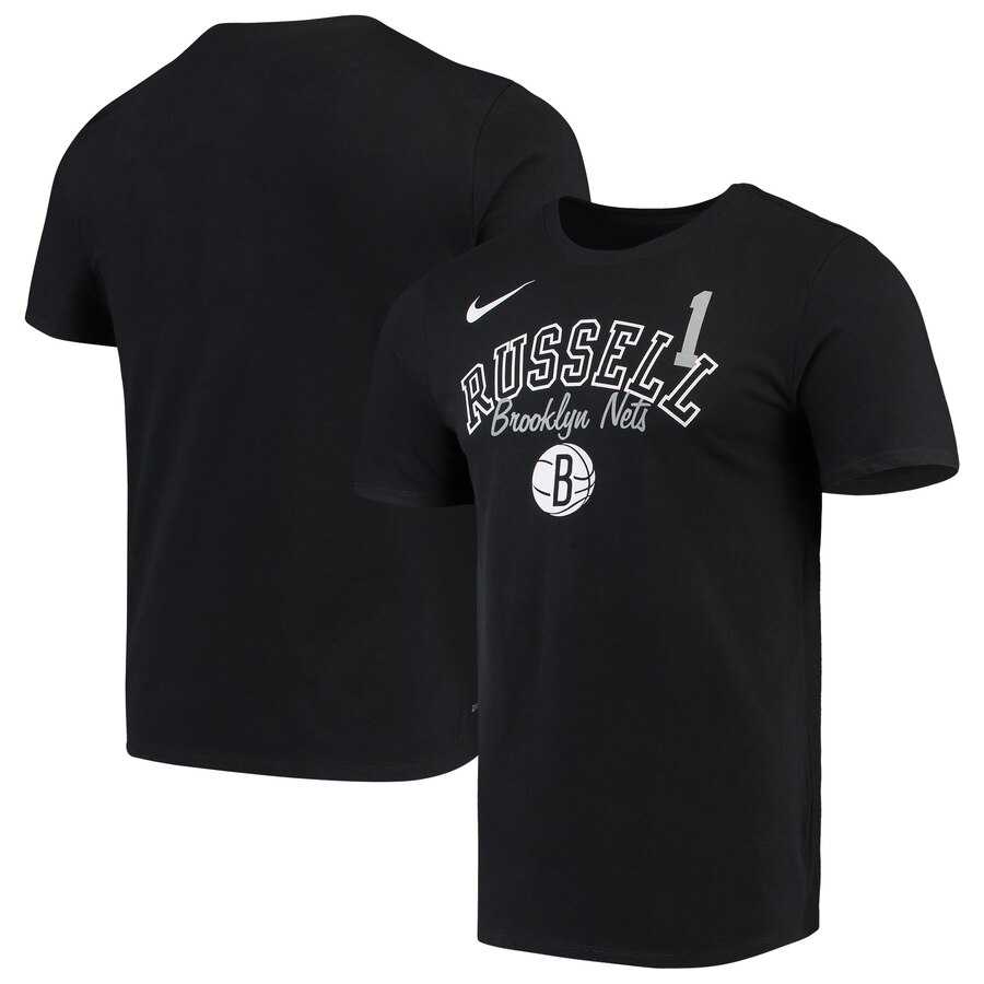 Brooklyn Nets D'Angelo Russell Nike Player Performance T-Shirt Black,We sell and wholesale Brooklyn Nets D'Angelo Russell Nike Player Performance T-Shirt Black on line form chian!